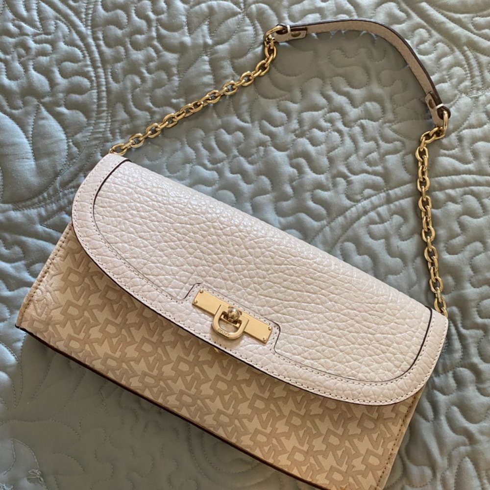 Donna Karan faux crocodile mini bag purse